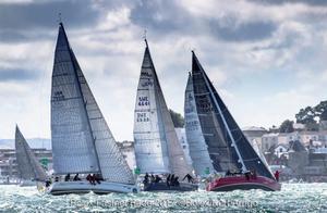 Ross Applebey's bright red Lightwave 48, Scarlet Oyster racing in IRC Two - Rolex Fastnet Race 2017 photo copyright  Rolex/ Kurt Arrigo http://www.regattanews.com taken at  and featuring the  class