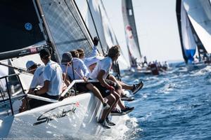 Jens Kuhne, Sjambok (GER-225) - Corinthian - Melges 32 World Championship photo copyright  Barracuda Communication / Melges World League taken at  and featuring the  class