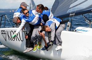 The second of the Corinthian division in race seven was Tomi Hakola's Korutv.fi FIN742 - 2017 Melges 24 World Championship photo copyright  Pierrick Contin http://www.pierrickcontin.fr/ taken at  and featuring the  class