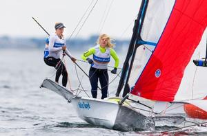 2017 49er, 49er FX and Nacra17 European Championships - Day 3 photo copyright Pedro Martinez / Sailing Energy http://www.sailingenergy.com/ taken at  and featuring the  class
