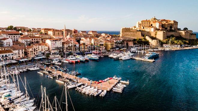 The GC32 Racing Tour dock and citadel at Calvi © Jesus Renedo / GC32 Racing Tour