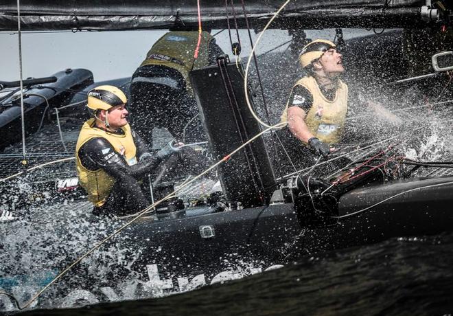 Act 1, Extreme Sailing Series Muscat – Day 4 – SAP Extreme Sailing Team ©  Lloyd Images