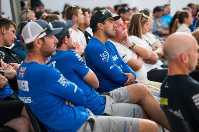 Vestas 11th Hour Racing sailors attend the Volvo Ocean Race Sustainability Training on 30 September 2017 in Lisbon, Portugal ©  Jen Edney / Volvo Ocean Race