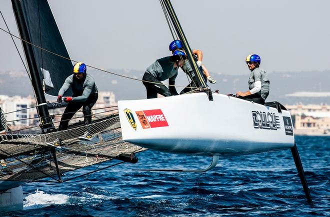 Erik Maris' Zoulou, the local favourite in Calvi – GC32 Racing Tour © Jesus Renedo / GC32 Racing Tour