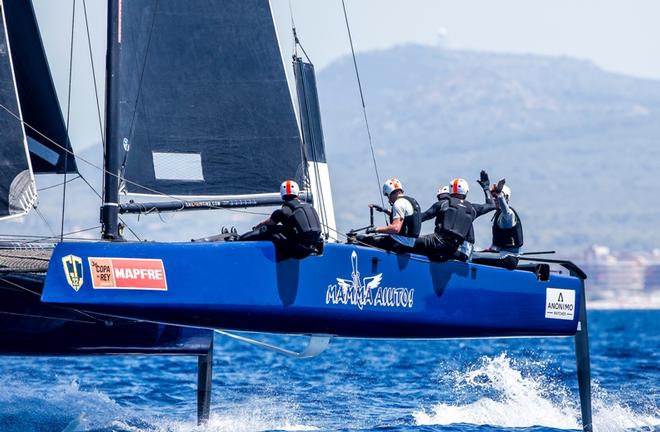 Mamma Aiuto! skippered by Japan’s Naofumi Kamei, winner in Copa del Rey MAPFRE – GC32 Racing Tour © Jesus Renedo / GC32 Racing Tour