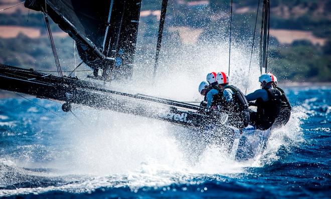 Day 1 – A wet ride in windy Calvi – GC32 Orezza Corsica Cup © Jesus Renedo / GC32 Racing Tour