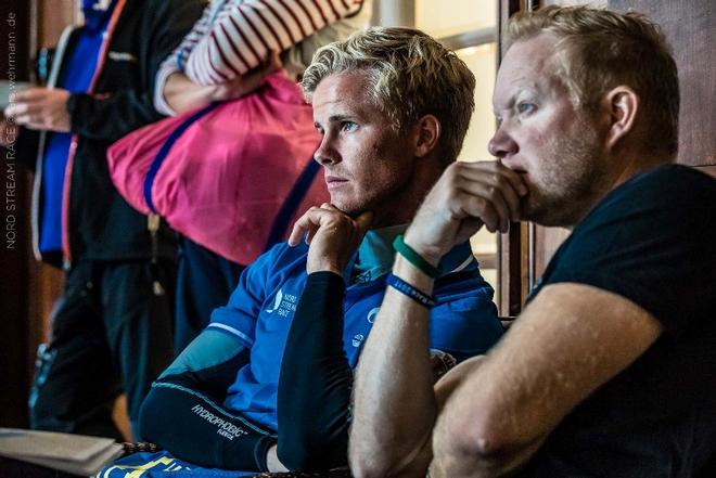 Cape Crow Yacht Club (Team Sweden) skipper Patrik Sturesson (left) – Nord Stream Race ©  Lars Wehrmann / Nord Stream Race