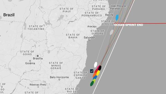 Current positions – Day 26, Race 1 – Clipper Round the World Yacht Race © Clipper Ventures
