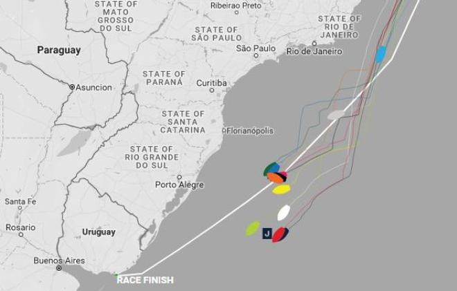 Current positions – Day 30, Race 1 – Clipper Round the World Yacht Race © Clipper Ventures