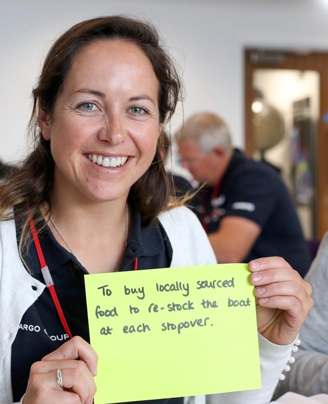 Sailor, Hannah Diamond shares her pledge to protect the ocean while sailing with team Vestas 11th Hour Racing. © Vestas 11th Hour Racing