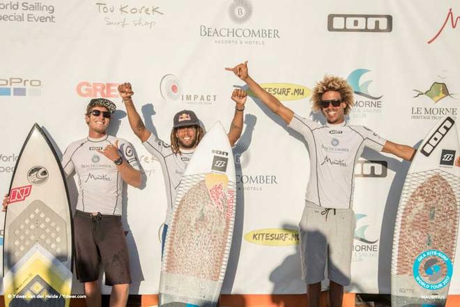 The tour top three – GKA Kite-Surf World Tour ©  Ydwer van der Heide