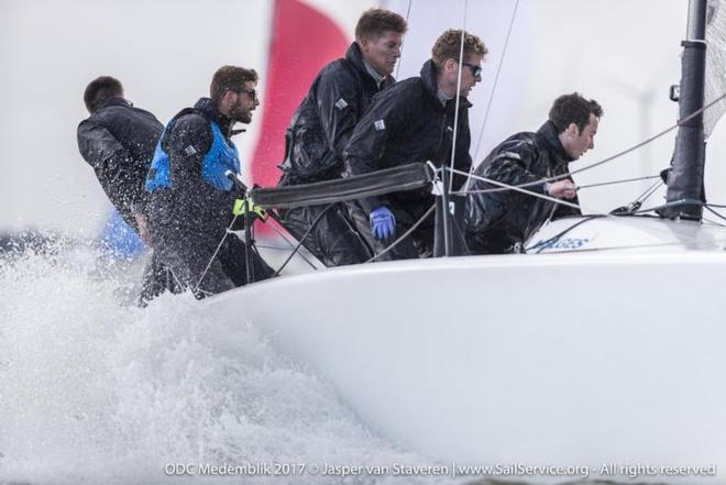 Hungarian FGF Sailing Team (HUN728) with Robert Bakoczy in helm did not leave much chance to the competitors winning all three races on the first day of the event  - 2017 Melges 24 European Sailing Series ©  Jasper van Staveren