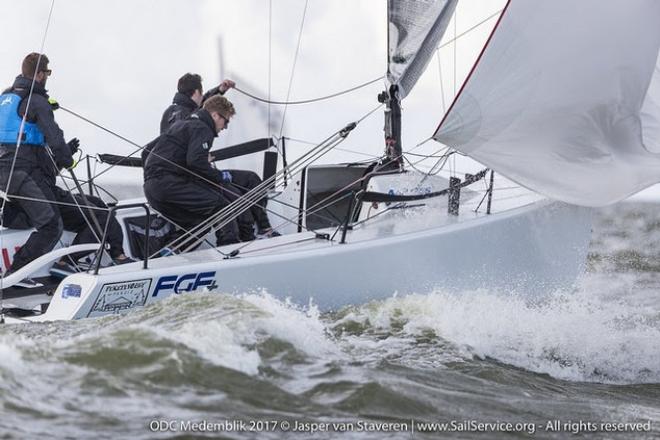 Day 2 – FGF Sailing Team (HUN728) with Robert Bakoczy in helm continued their consistent racing scoring the third place and two second places today – Melges 24 European Sailing Series ©  Jasper van Staveren / SailService.org
