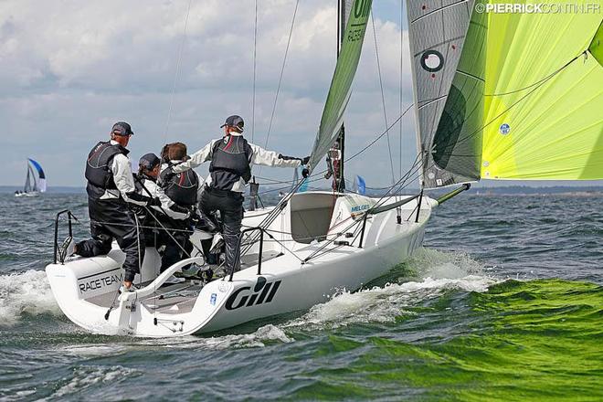 The only team travelling to all events of the series is also current leader of the overall ranking - Miles Quinton's Gill Race Team from Great Britain with Geoff Carveth helming ©  Pierrick Contin http://www.pierrickcontin.fr/