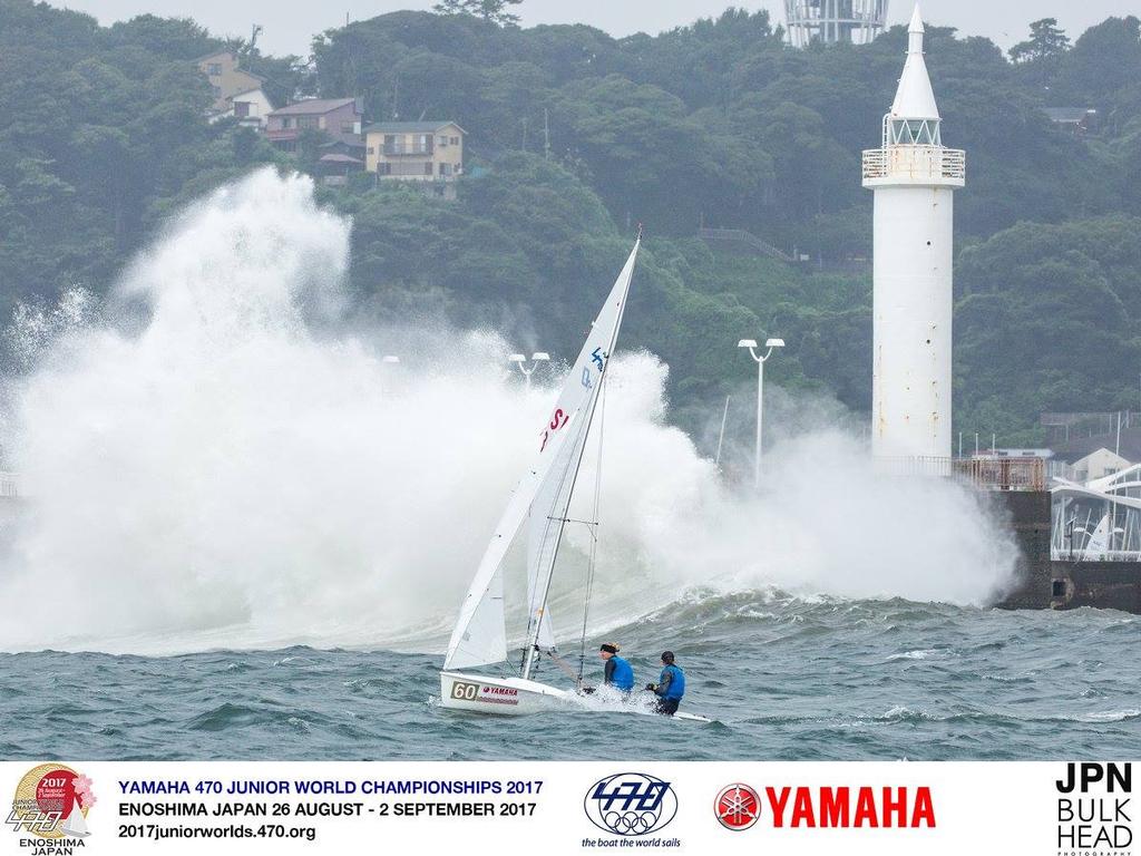 Day 4 - 470 Junior Worlds, Enoshima, Japan September 2017 © Junichi Hirai/ Bulkhead magazine http://www.bulkhead.jp/