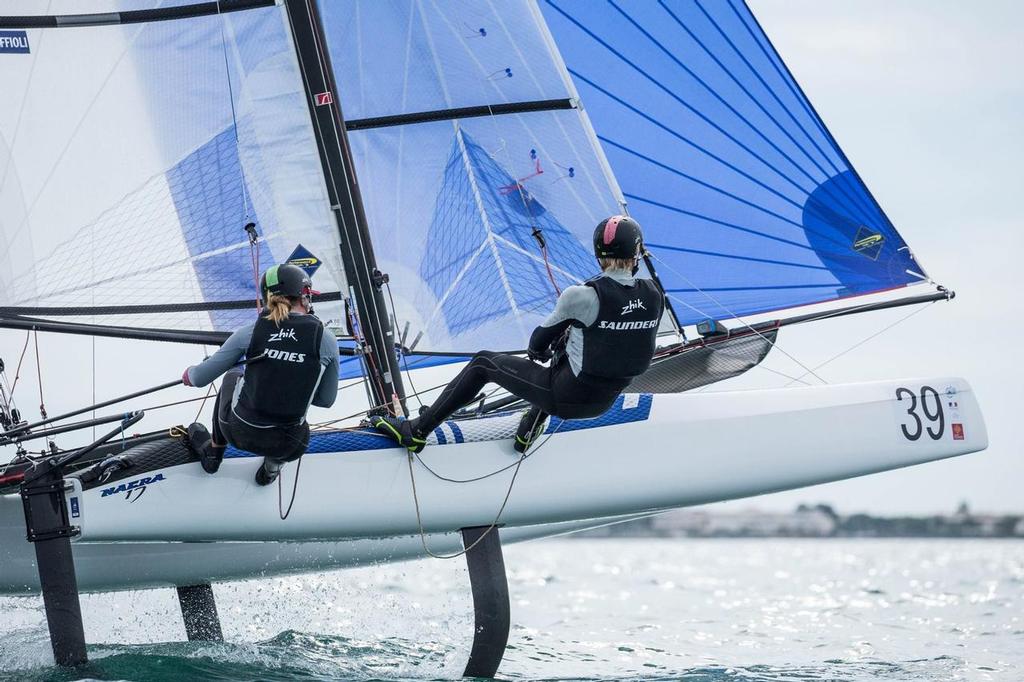 Gemma Jones and Jason Saunders - Day 2, Nacra 17 Worlds La Grande Motte, France photo copyright Nacra 17 World Championship taken at  and featuring the  class