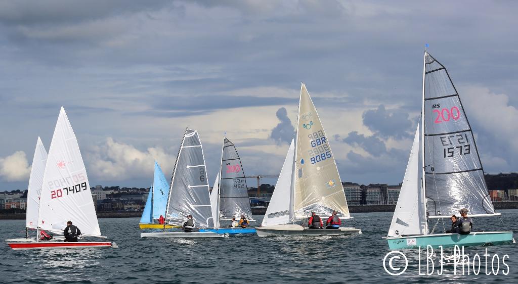 Class 8 after the start - UBS Jersey Regatta © LBJ Photos