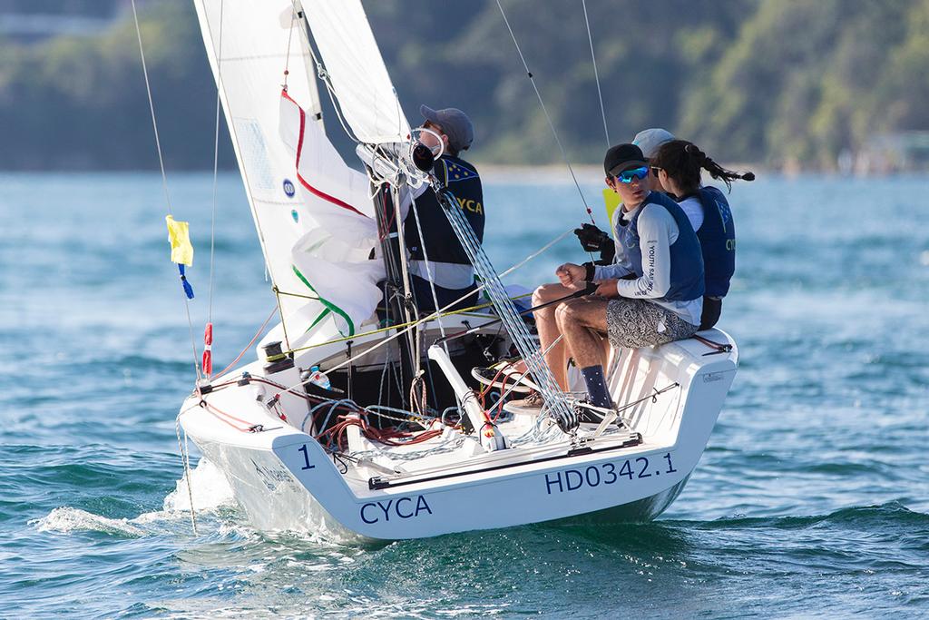 2017 Sharp Australian Youth Match Racing Championship photo copyright Andrea Francolini http://www.afrancolini.com/ taken at  and featuring the  class