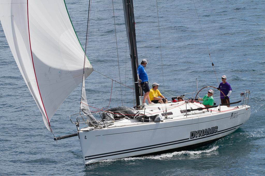 Dynamic, seen here with Mark Robins on the helm, won the division 2 IRC/YAH double. - Rockwater Coventry Reef Race © Bernie Kaaks