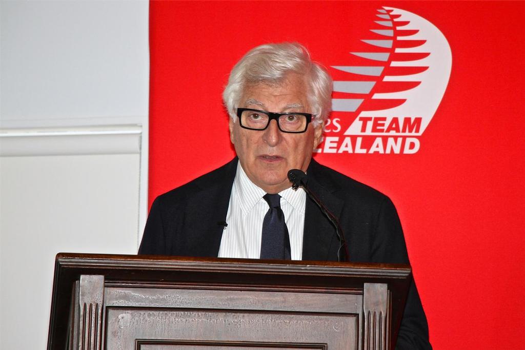 Patrizio Bertelli - America&rsquo;s Cup Protocol announcement - RNZYS - September 29, 2017 photo copyright Richard Gladwell www.photosport.co.nz taken at  and featuring the  class