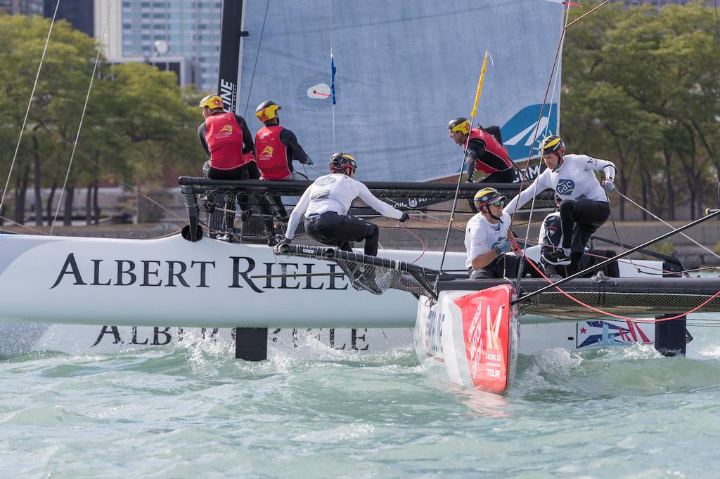 WMRT Chicago Match Cup, Chicago Yacht Club, Chicago, IL. 1st October 2017. photo copyright  Ian Roman taken at  and featuring the  class