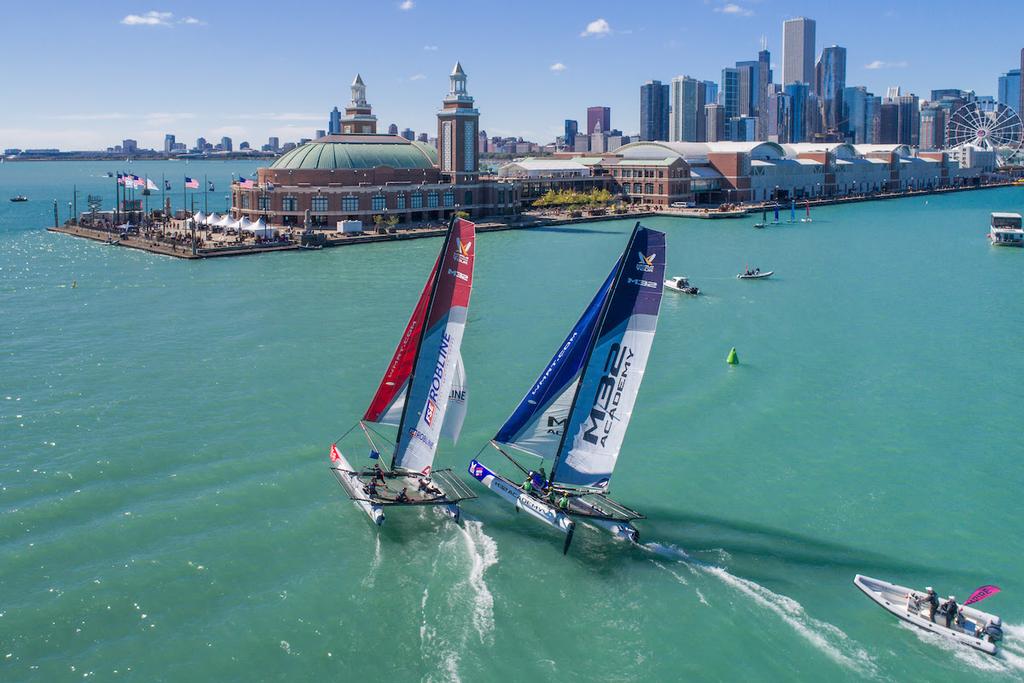 WMRT Chicago Match Cup, Chicago Yacht Club, Chicago, IL. 30th September 2017. photo copyright  Ian Roman taken at  and featuring the  class