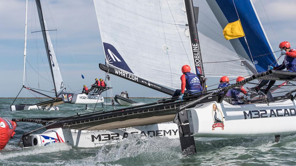 WMRT Chicago Match Cup, Chicago Yacht Club, Chicago, IL. 1st October 2017. photo copyright  Ian Roman taken at  and featuring the  class