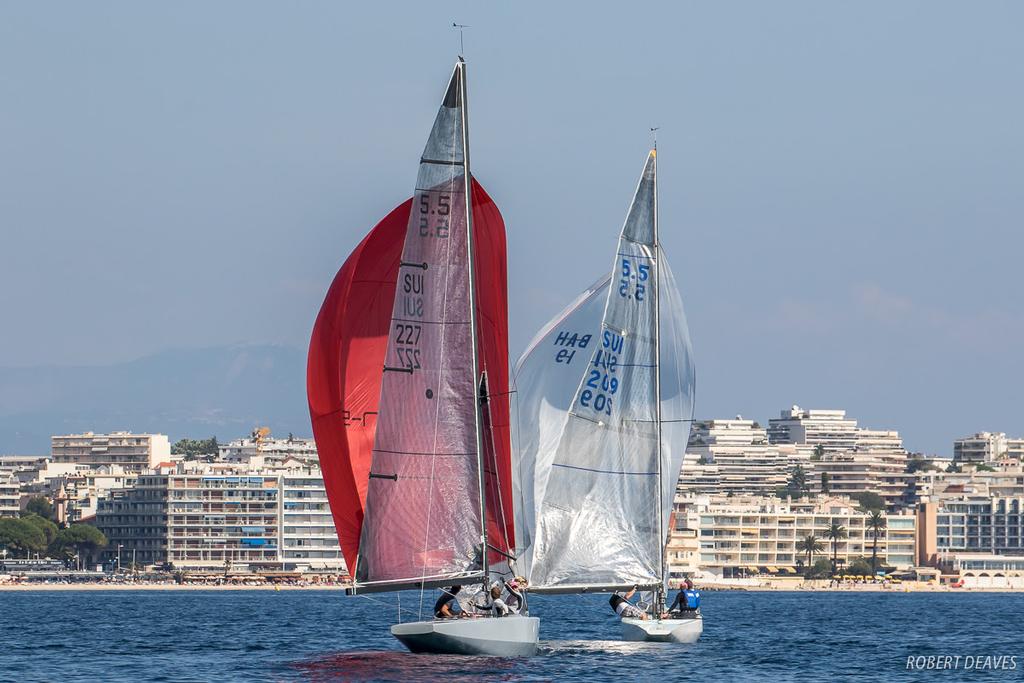 Otto leads CinqueCinque - 2017 Régates Royales Cannes Trophée Panerai ©  Robert Deaves