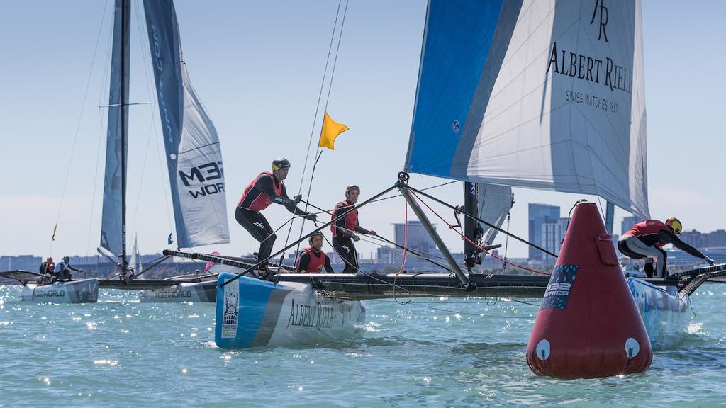 WMRT Chicago Match Cup, Chicago Yacht Club, Chicago, IL. 30th September 2017. photo copyright  Ian Roman taken at  and featuring the  class