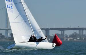 Day 1 – Etchells World Championships photo copyright  Nic Douglass / www.AdventuresofaSailorGirl.com taken at  and featuring the  class