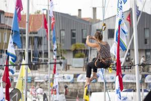 The village of Mini-Transat La Boulangère photo copyright  Christophe Breschi taken at  and featuring the  class