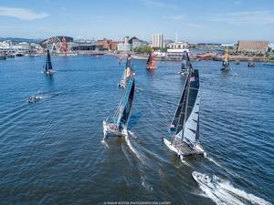 Day 4 – Act 6, Extreme Sailing Series Cardiff photo copyright  Shaun Roster taken at  and featuring the  class