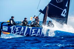 Day 1 – Realteam, overall leader – GC32 Orezza Corsica Cup photo copyright Jesus Renedo / GC32 Racing Tour taken at  and featuring the  class