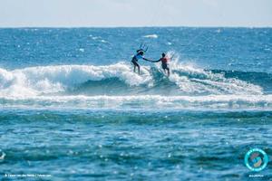 Airton and Sebastian Ribeiro – Positive-vibes all round – GKA Kite-Surf World Tour photo copyright  Ydwer van der Heide taken at  and featuring the  class