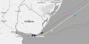 Current positions – Day 33, Race 1 – Clipper Round the World Yacht Race photo copyright Clipper Ventures taken at  and featuring the  class
