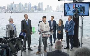 San Diego Press Conference – Andy Tourell – Extreme Sailing Series photo copyright  Bob Ross taken at  and featuring the  class
