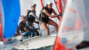 Hattie Rogers and Emily Covell – Youth Sailing World Championships photo copyright  Robert Hajduk taken at  and featuring the  class