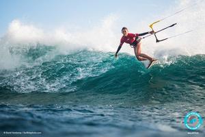 Moona Whyte coming in hot – GKA Kite-Surf World Tour photo copyright  David Varekamp / Surfkitephoto taken at  and featuring the  class
