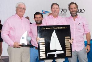 Relative Obscurity (USA) - J/70 World Champion – Peter Duncan, Victor de Leon, Willem Van Waay, Jud Smith – Audi J/70 World Championship photo copyright  Kurt Arrigo / YCCS taken at  and featuring the  class