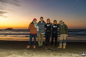 Day 2 – Sam Bittner with Matanzas Wave Classic Amateurs Finalists (L to R): Diego Ducci (4th), Jonathan Pooley (2nd), Tom Soltysiak (1st) and Doc Irribarra (3rd) photo copyright  Si Crowther / IWT taken at  and featuring the  class