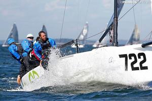 Claudio Ceradini's Altea (ITA) with Andrea Racchelli in helm is on the fourth rank in the current standings of the Melges 24 European Sailing Series photo copyright  Pierrick Contin http://www.pierrickcontin.fr/ taken at  and featuring the  class