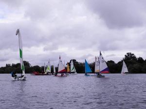 Manor Park SC had challenging weather conditions too with the wind dropping three minutes into the first beat! – Bart's Bash photo copyright  Kristian Hookham taken at  and featuring the  class