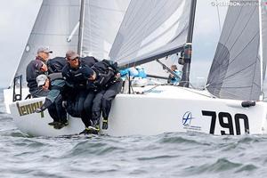 Tõnu Tõniste's Lenny (EST) is completing the current Corinthian Top 3 of the Melges 24 European Sailing Series photo copyright  Pierrick Contin http://www.pierrickcontin.fr/ taken at  and featuring the  class