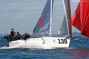 Italian team of Sergio Caramel Arkanoe Aleali by Montura is ranked as 5th Corinthian of the Melges 24 European Sailing Series photo copyright  Pierrick Contin http://www.pierrickcontin.fr/ taken at  and featuring the  class