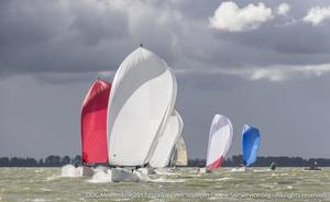 Melges 24 fleet in Medemblik - 2017 Melges 24 European Sailing Series photo copyright  Jasper van Staveren taken at  and featuring the  class