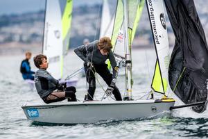 Quinn Edmonds and Fin Oliver – RYA Zone and Home Country Championships photo copyright  Paul Wyeth taken at  and featuring the  class