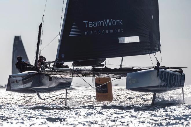 Realteam currently leads the GC32 Racing Tour, but with an advantage of just two points over Argo – Marseille One Design ©  Gilles Martin-Raget / GC32 Racing Tour
