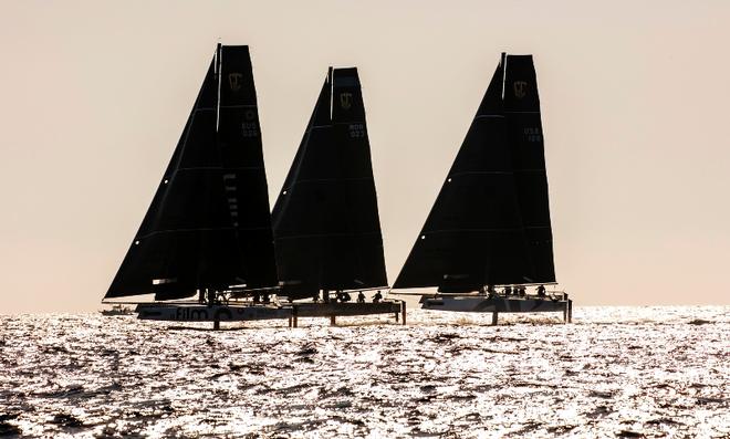 Dramatic late afternoon lighting is a feature of Marseille One Design ©  Jesus Renedo / GC32 Racing Tour