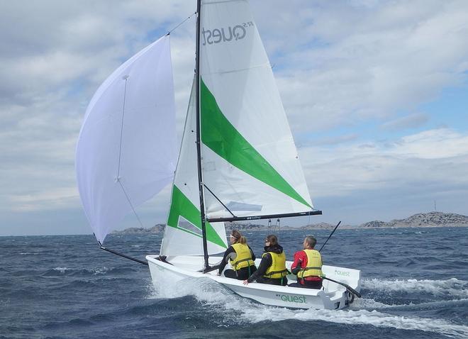 RS Quest on a spinnaker run - Albert Sailing Club Discover Sailing Day © Rod Thomas
