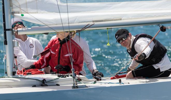 Local Brisbane team, The Saint, Martin Sinclair, David Smith, Liam Murray, Suzanne Tomkinson - 2017 Etchells Queensland State Championship © Kylie Wilson / positiveimage.com.au